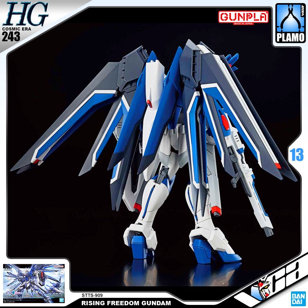 ✅𝐑𝐄𝐀𝐃𝐘 𝐒𝐓𝐎𝐂𝐊⭐️ BANDAI GUNPLA HIGH GRADE COSMIC ERA HGCE HG SEED RISING FREEDOM GUNDAM PLASTIC MODEL KIT TOY ACTION FIGURE VCAGUNDAM VCA SINGAPORE (Category: Gundam Model Kits) located in Singapore. Submitted by vcagundam.sg (Listing ID 1258536269, Image 3). Description: ⭐️HG | RISING FREEDOM GUNDAM 🌐𝗪𝗘𝗕𝗟𝗜𝗡𝗞 https://v.vcagundam.sg/hh5b2X ⚠️LIMITED STOCK AVAILABILITY⚠️ 🤖𝗛𝗘𝗔𝗗 𝗛𝗘𝗜𝗚𝗛𝗧 : 13cm 📝𝗧𝗬𝗣𝗘 : PLASTIC MODEL KIT 