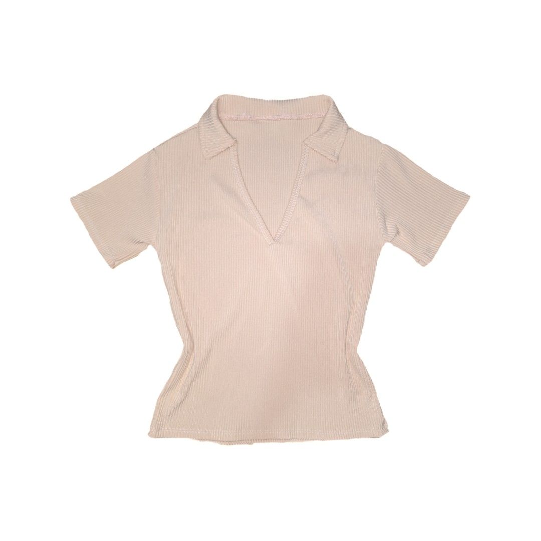 Plunging Neckline top, Women's Fashion, Tops, Blouses on Carousell