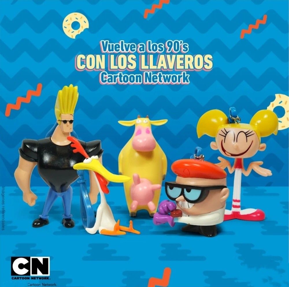 卡通頻道 cartoon network 拼命郎約翰尼 雞與牛 德克斯特的實驗室 德克斯特 公仔 吊飾 玩具, 書籍、休閒與玩具, 玩具、公仔 ...