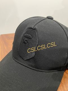 A bathing ape 刺繡logo 黑色Cap帽64213657751553110