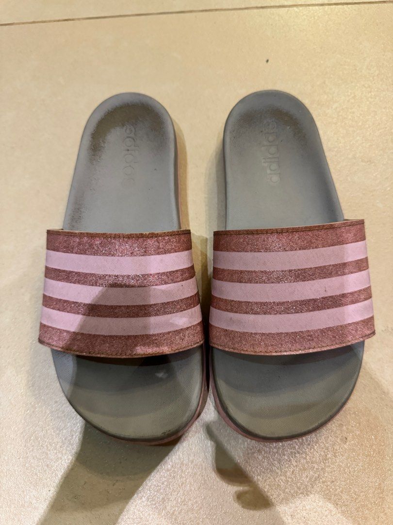 adidas pink glitter