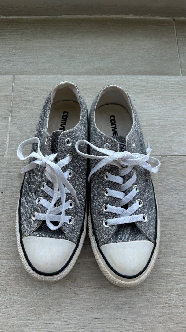 All star converse silver online