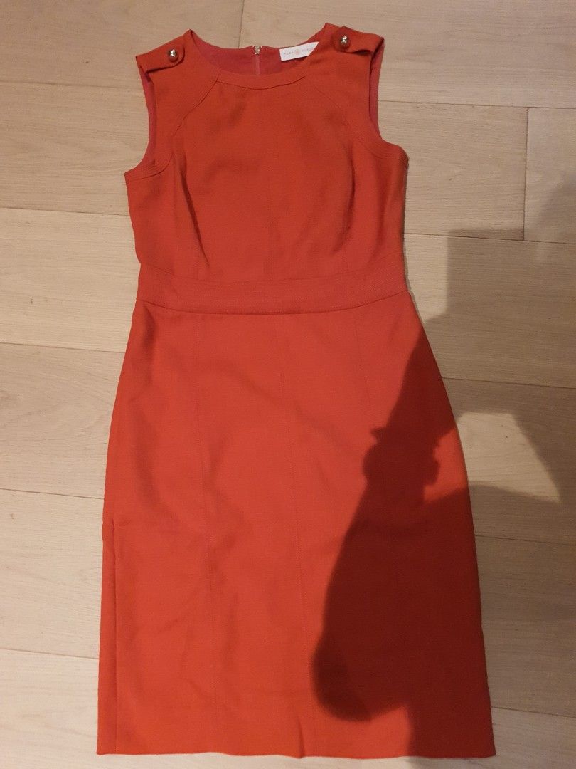 Red orange hotsell midi dress