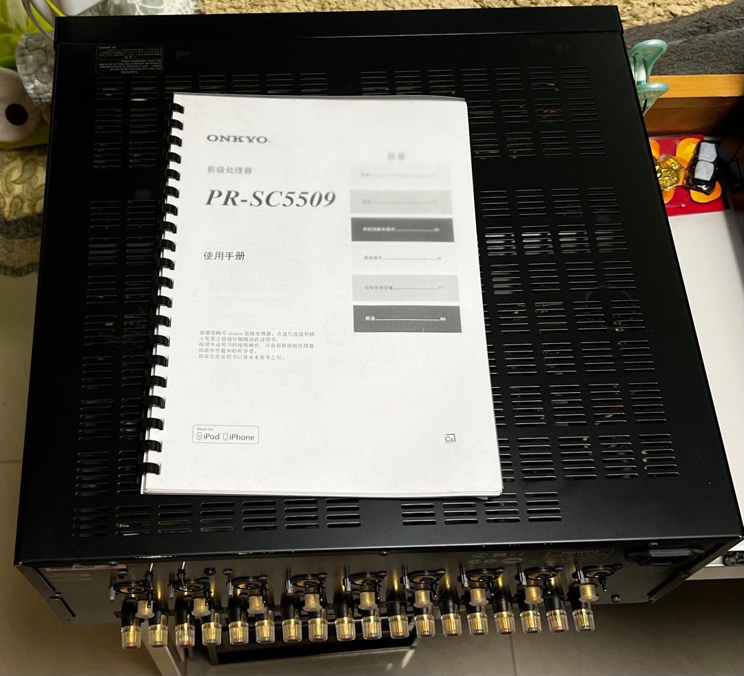 Amplifier （分類：其他音響配件及設備）位於 Hong Kong。 由 abun9636 提交（商品編號 1289478281，圖片 3）。簡介： 出售: Onkyo PR-Sc5509 正常使用，旗艦機9.2聲道AV前級。。