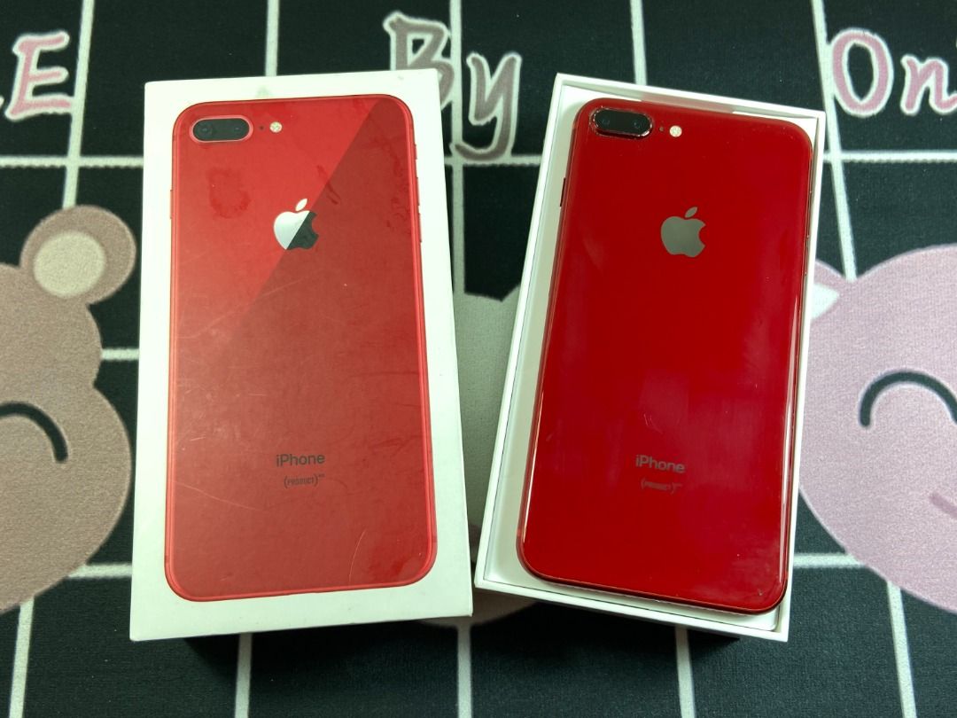 Apple iPhone 8 Plus 64G 5.5吋二手蘋果手機紅色5.5吋, 手機及配件