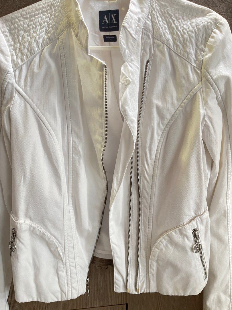 White armani clearance jacket