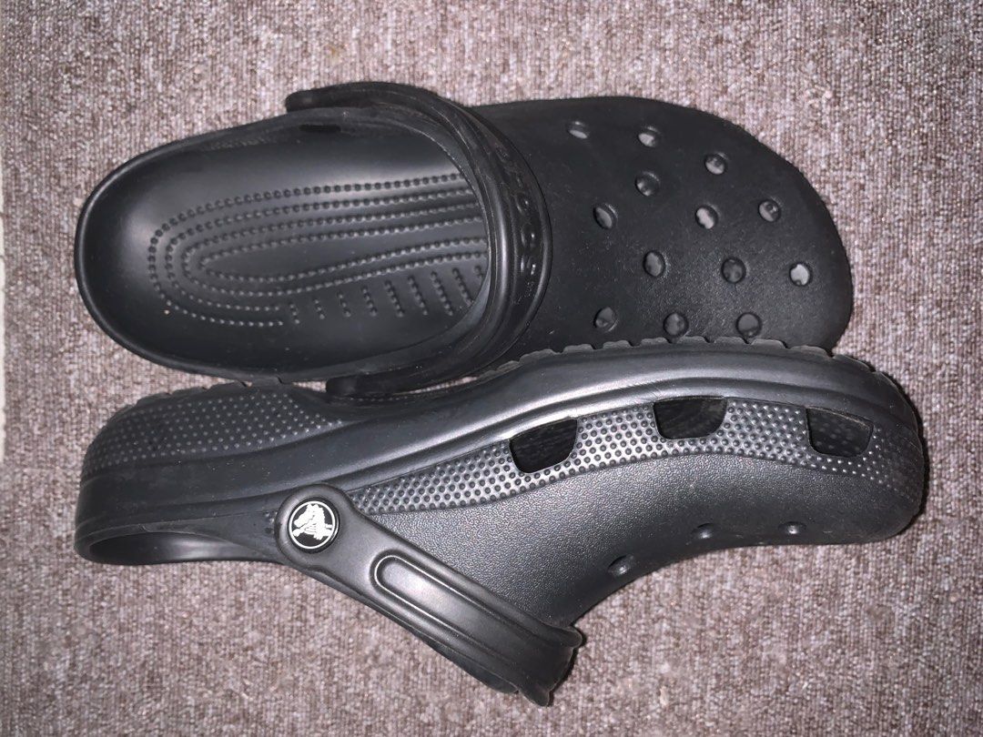 Authentic Black Crocs Original Size 10 12 Men s Fashion