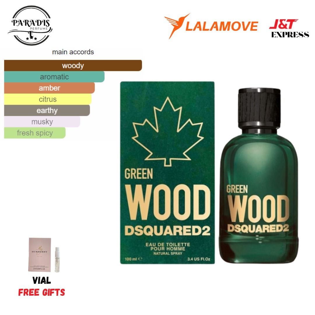 Dsquared green wood sale parfum