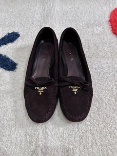 Authentic Prada Suede Driving Loafers