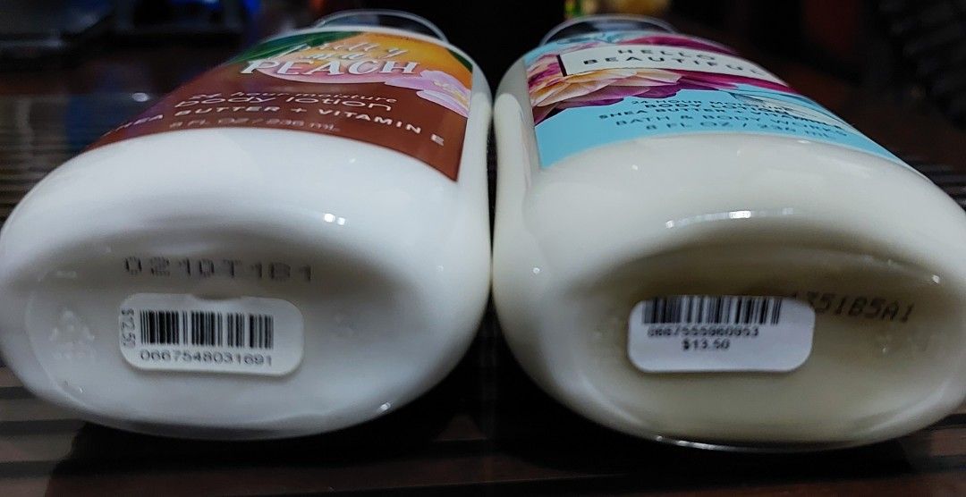Bath and Body works body lotion (Category: Body Care) located in Pasig City. Submitted by sensenwashington (Listing ID 1289666527, Image 2). Description: these are pasalubong from the US not into scented lotions. selling for 500 each. you can see retail price from the pics i prefer loroche posay baume.