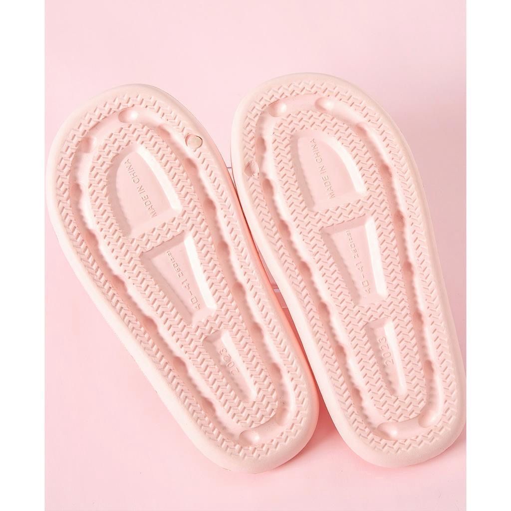 Rainbow thick soled slippers top