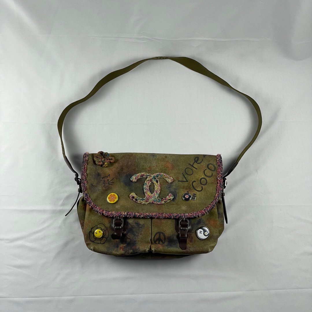 Chanel Graffiti Messenger Bag Luxury Bags Wallets on Carousell