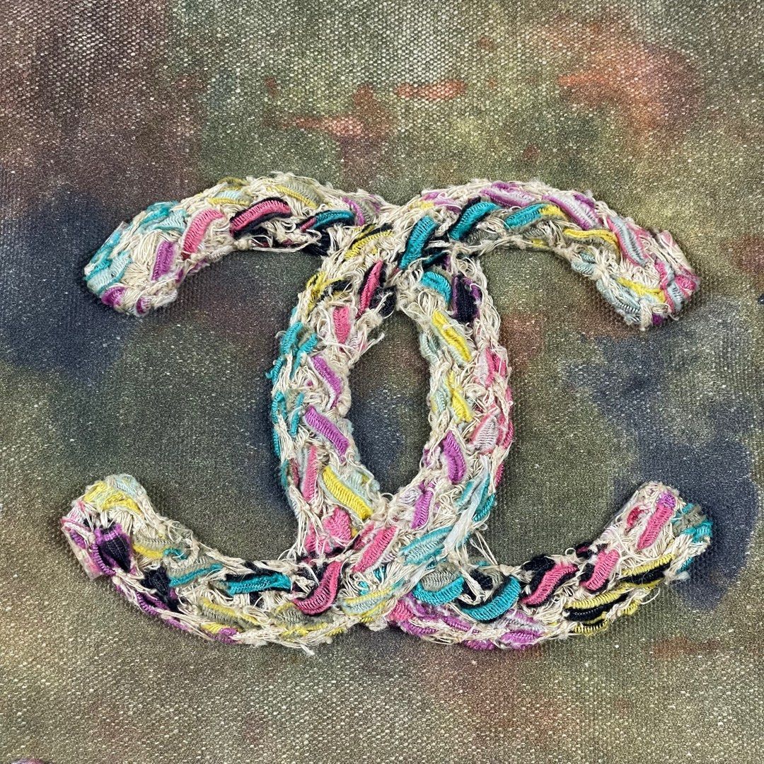 Chanel Graffiti Messenger Bag 30 In Colorful Canvas TP3