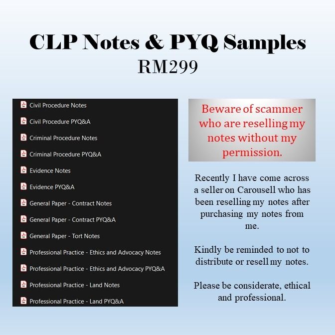 CLP Notes & PYQ Sample Answers, Hobbies & Toys, Books & Magazines ...