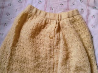 Clueless inspired tumbleweed yellow pastel skirt - cottagecore