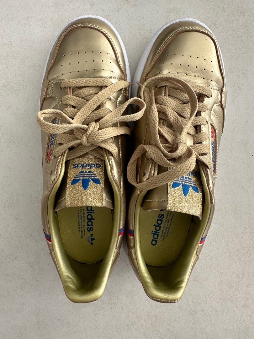 Adidas shoes 5.5 gold discount