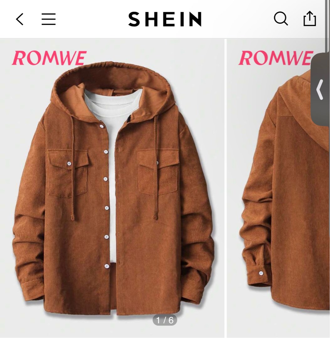 Romwe sales corduroy jacket