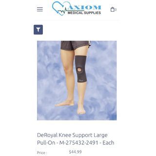 DeRoyal Knee Support With Donut Buttress