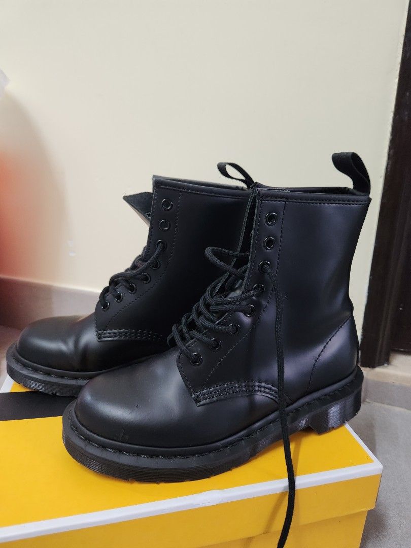 DR. MARTENS Black 1460 Mono Boots Carousell