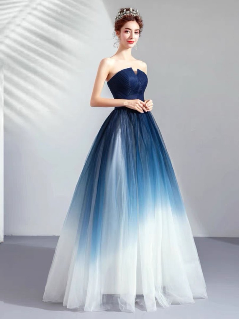 Elegant Blue Evening Gown