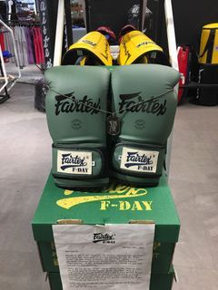 Fairtex BGV11 Matte Green F-day Muay Thai Boxing Gloves 14 oz