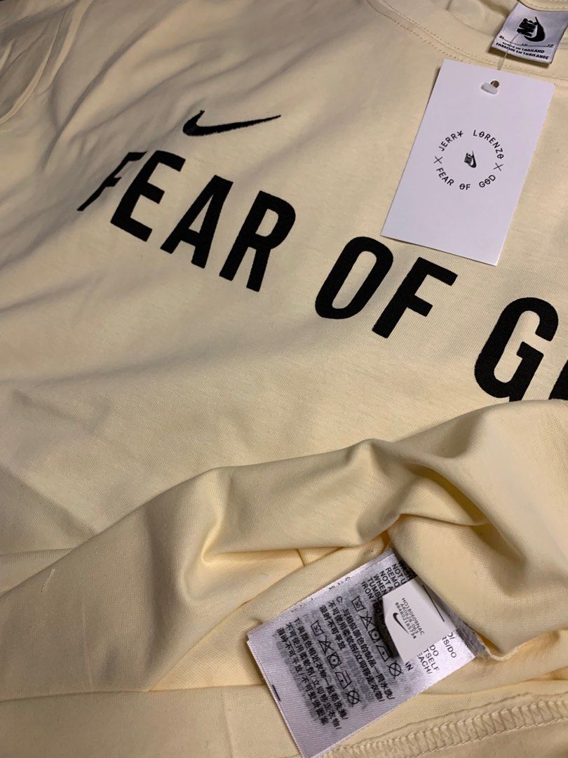Fear of God x Nike Warm Up T-shirt, Men's Fashion, Tops & Sets