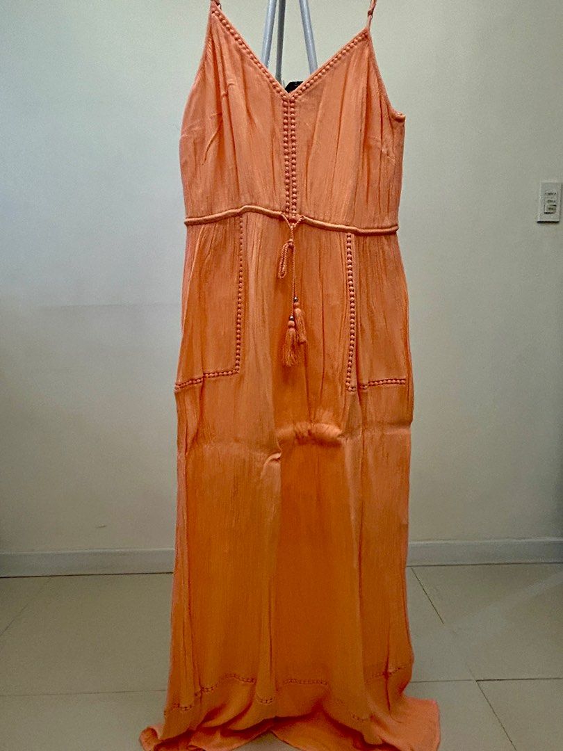 F F India Maxi Dress Peach Women s Fashion Dresses Sets Dresses on Carousell
