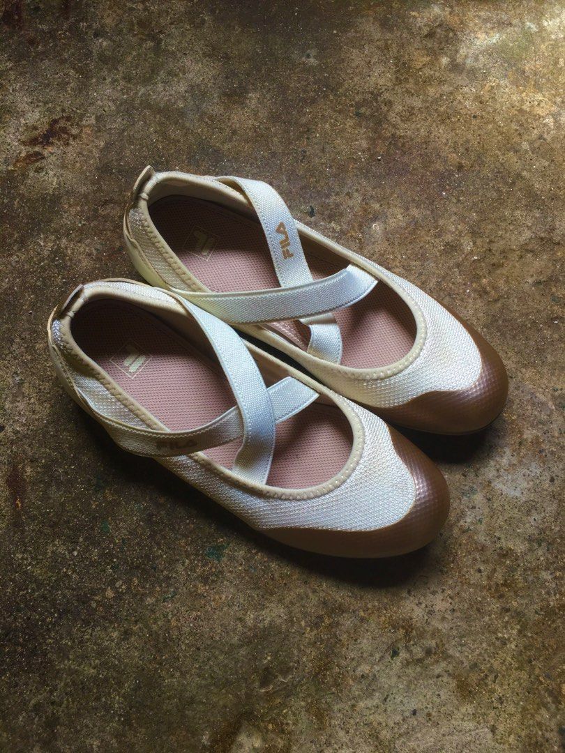 Fila Mesh Strap Ballet Flats Women s Fashion Footwear Flats Sandals on Carousell