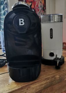 For Sale: B Coffee Freshman Machine + HiBrew Electric Milk Frother (Hot/Cold)