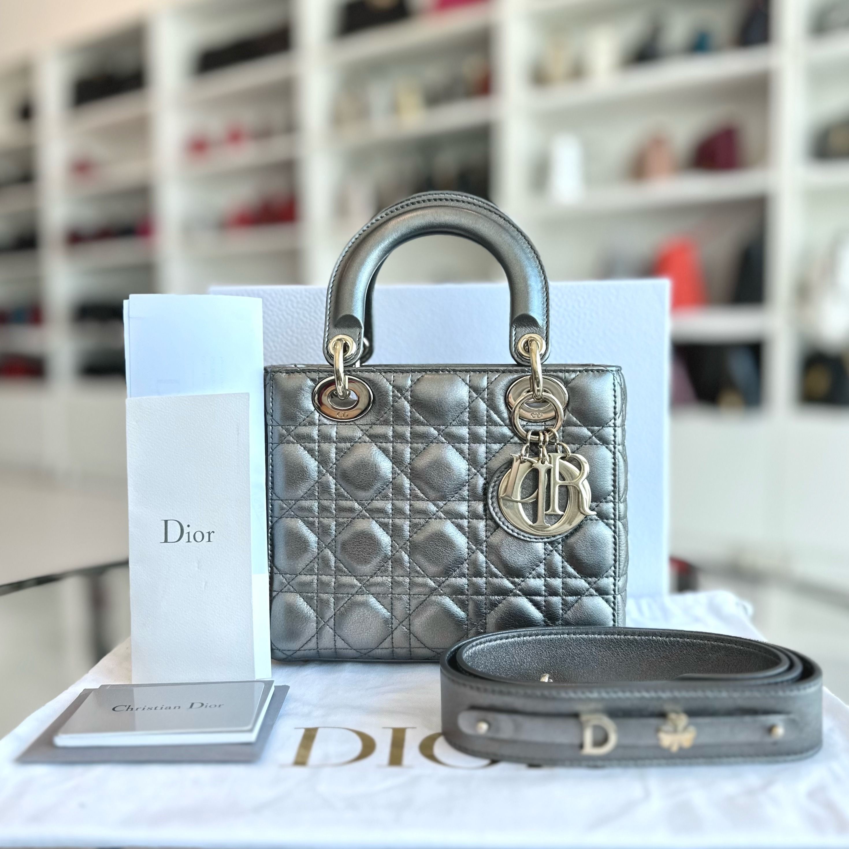 Lady discount dior gunmetal