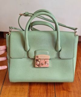 Furla Green hand/crossover bag