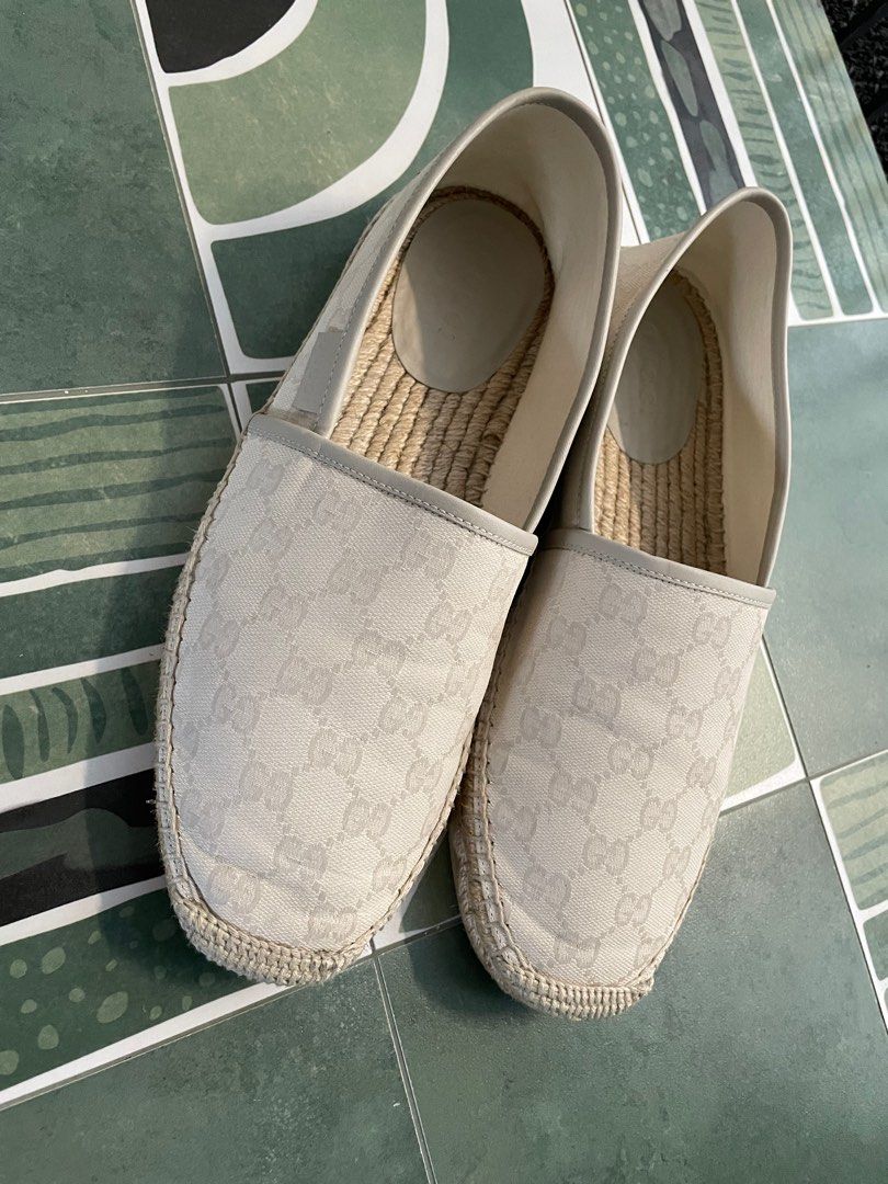White gucci espadrilles top