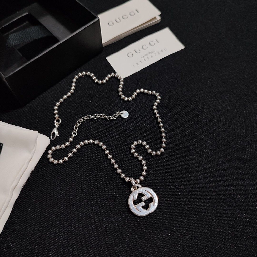 Gucci Interlocking G Necklace Silver