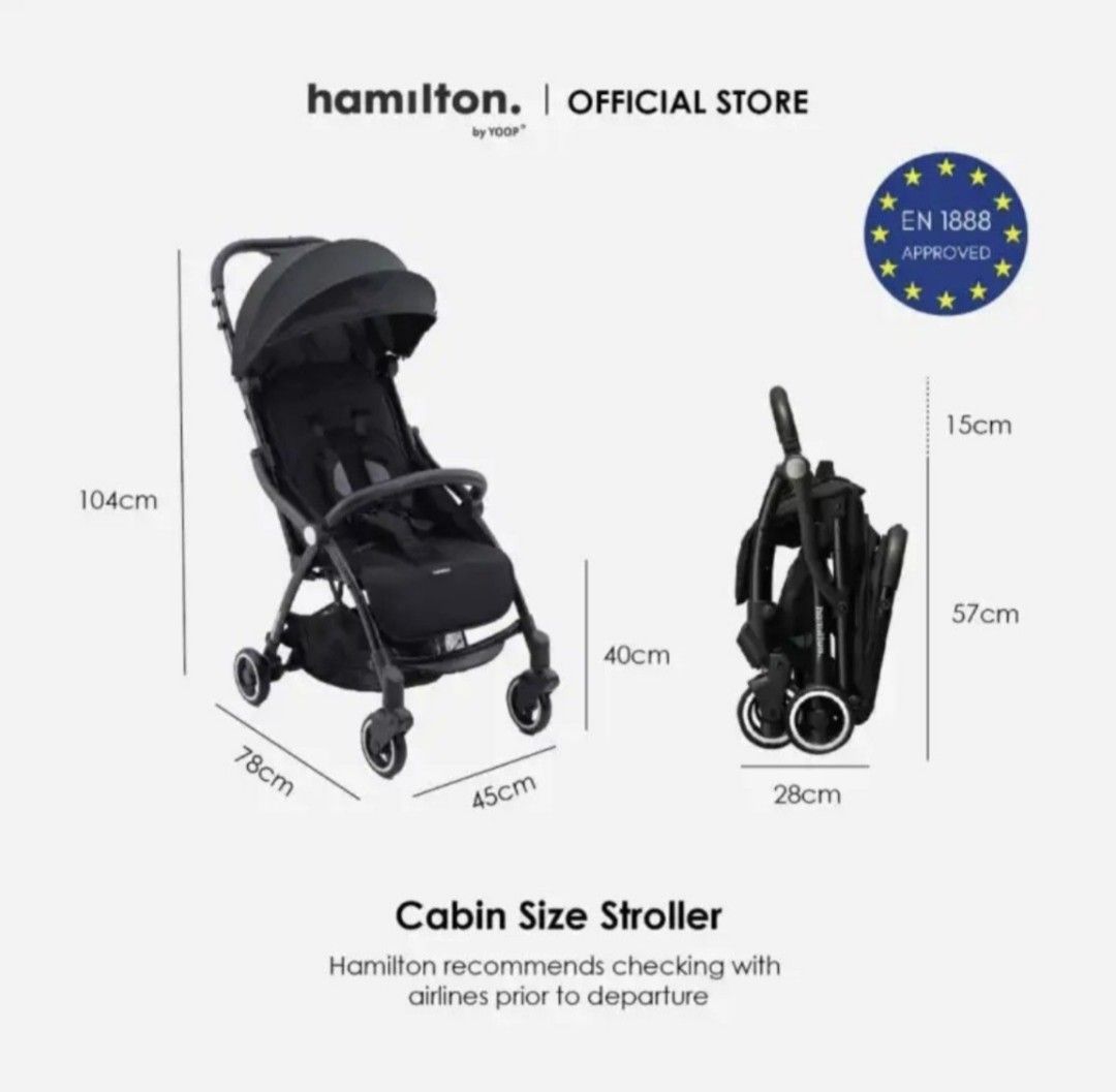 Hamilton S1 Plus Cabin Size Stroller