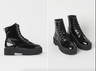 H&M Chunky combat boots