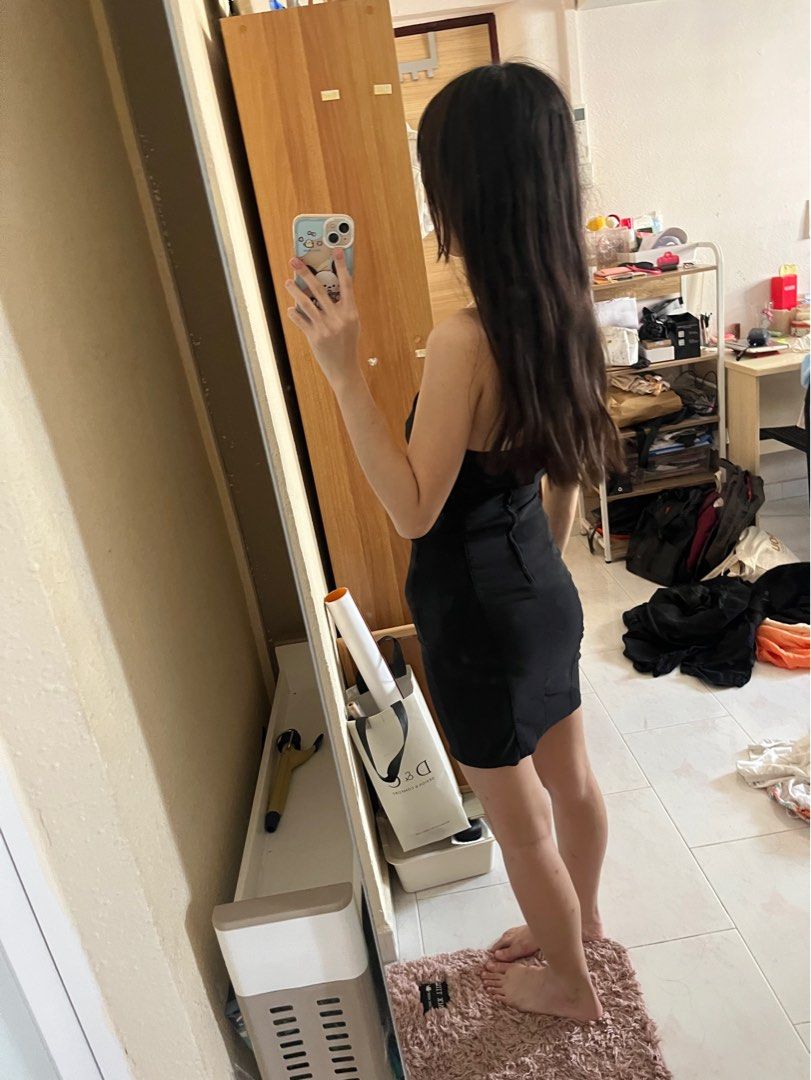 spaghetti strap maxi dress black Summer Black Slimming Spaghetti Strap Maxi Dress Black / L