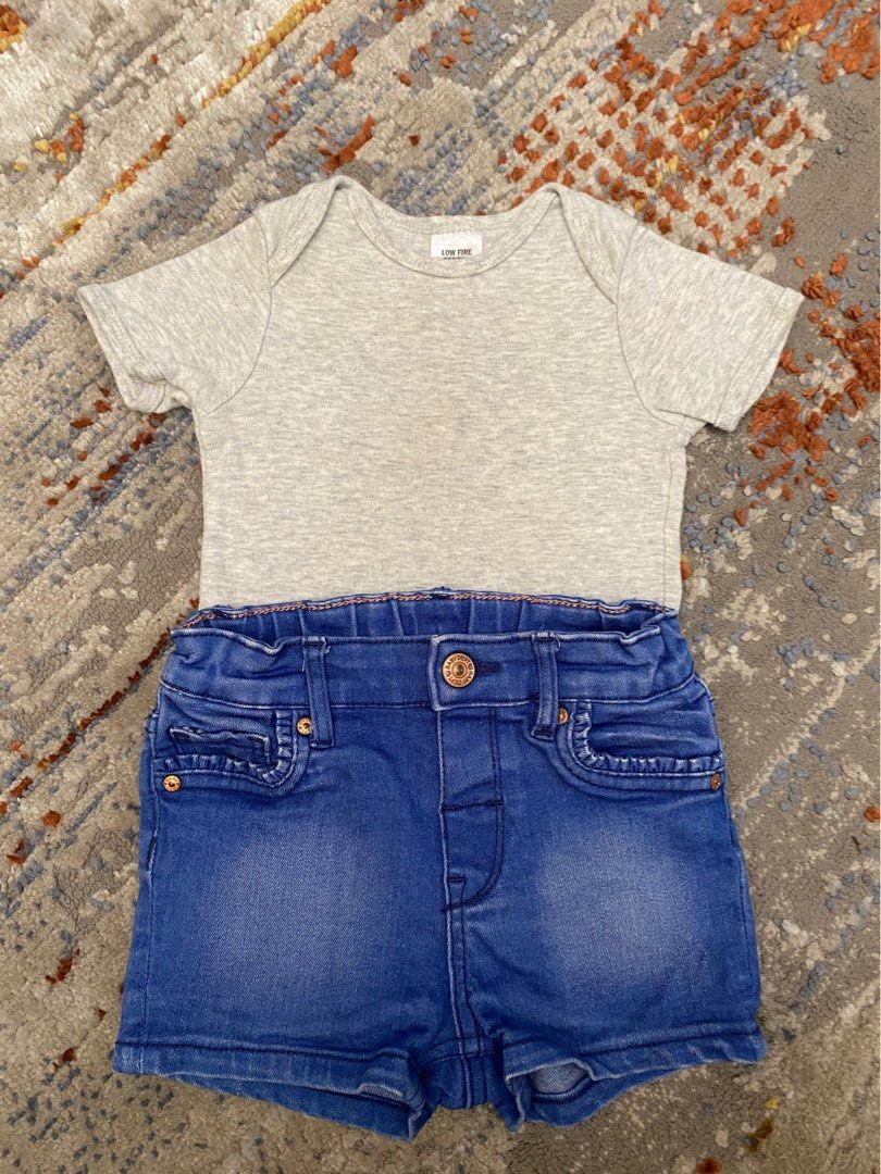 Target jean deals romper