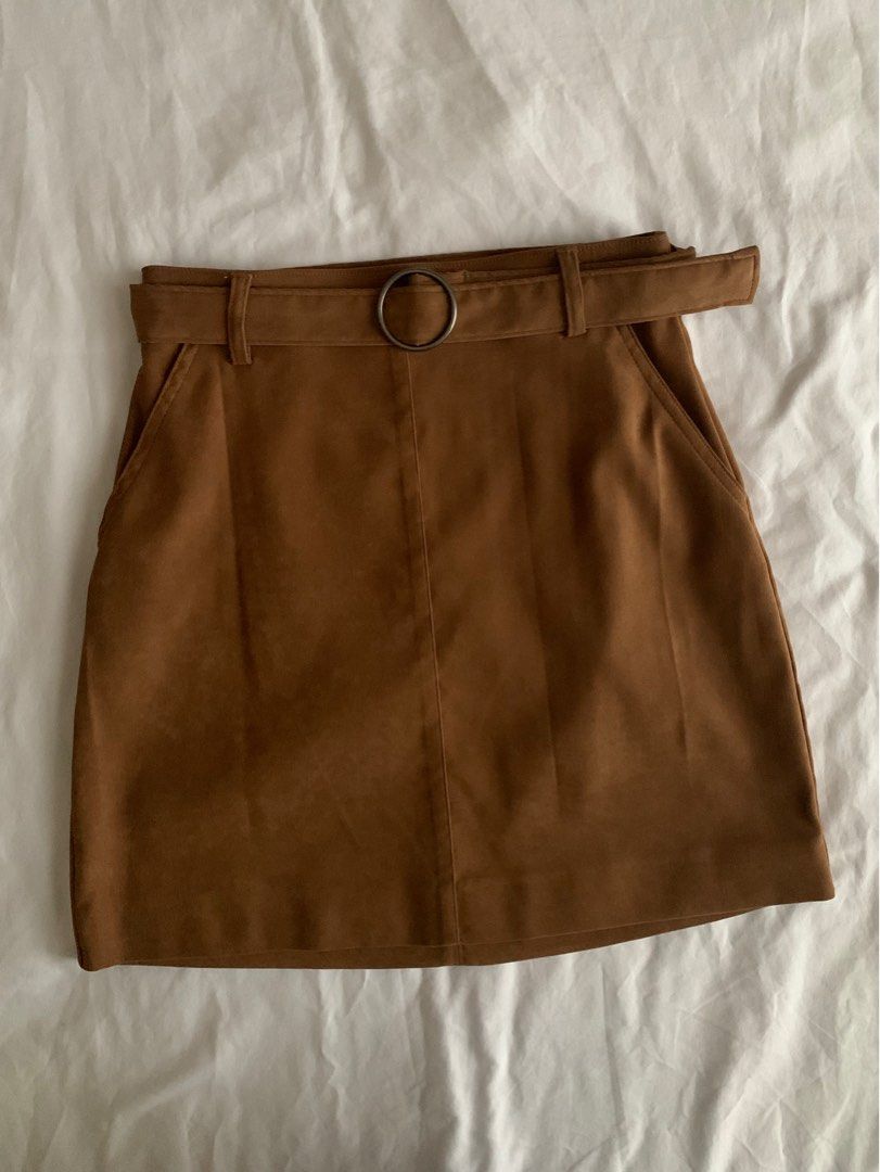 Hollister suede skirt store