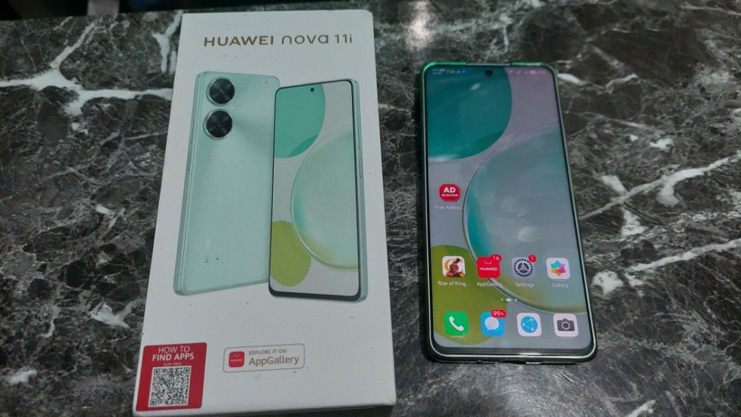 Huawei Nova 11i (Category: Huawei) located in Paranaque City. Submitted by marc4321 (Listing ID 1289573712, Image 1). Description: Huawei Nova 11i 8GB + 3GB RAM 128GB storage Qualcomm SD 680 6nm Resolution 2388 x 1080 Refresh Rate 90hz Tempered glass w/ charger NO ISSUES AT ALL! ALMOST NEW RFS upgrade to matepad 11.5.