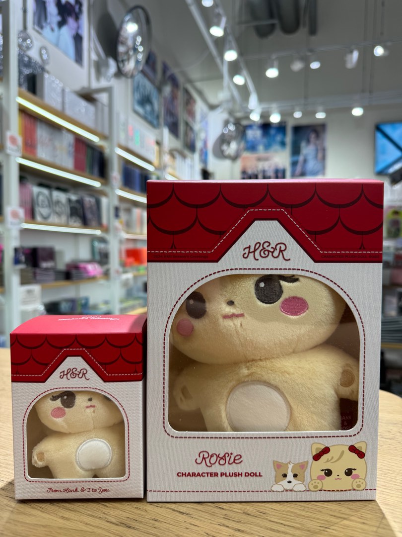 instock blackpink rose hank & rose plush doll / keyring / photo