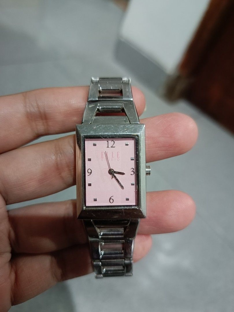 Jam Tangan Elle Studio Pink Fesyen Wanita Jam Tangan di Carousell