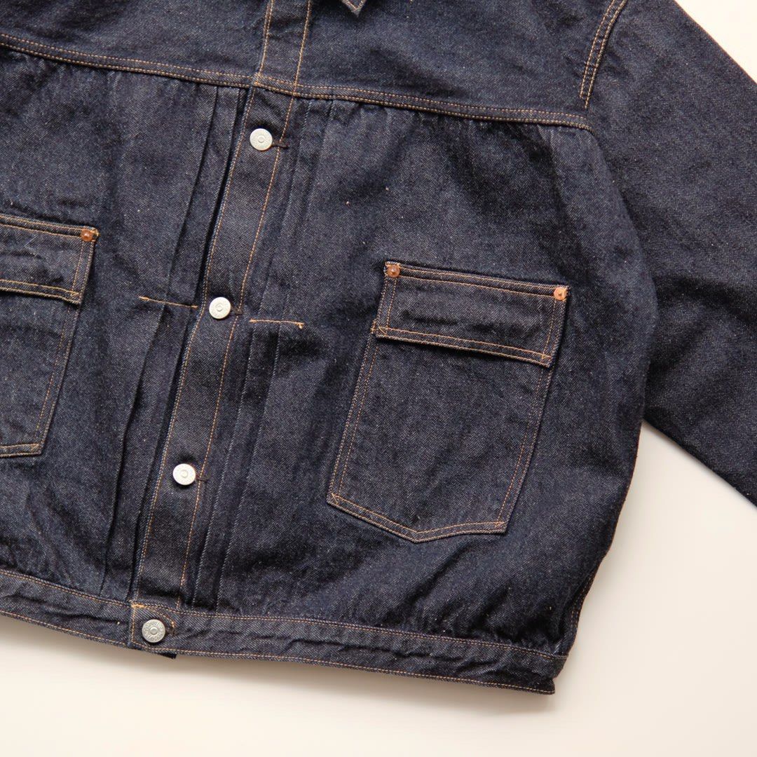 KAPTAIN SUNSHINE Denim Tracker Jacket Indigo One Wash 40, 他的時尚, 外套、夾克 ...
