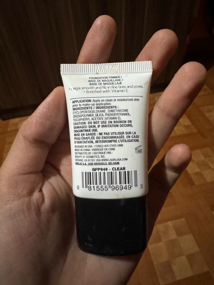 LA Girl PRO Prep Smoothing Face Primer (Category: Makeup) located in Mandaue City. Submitted by jia.vi (Listing ID 1289603743, Image 2). Description: LA Girl PRO Prep Smoothing Face Primer ☁️ used 1-2 times ☁️ bought it for 599 and selling it for a much lower price RFS: impulse buy.