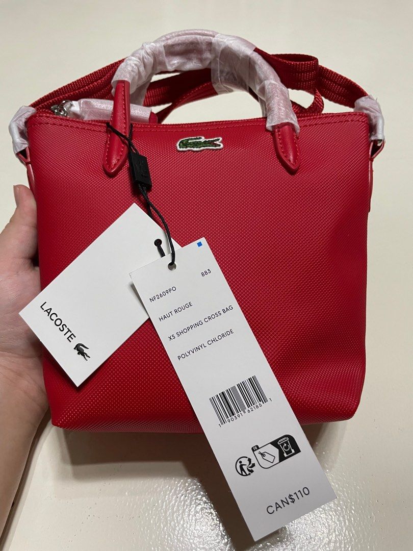 Lacoste XS Shopping Cross Bag Haut Rouge Women s Fashion Bags