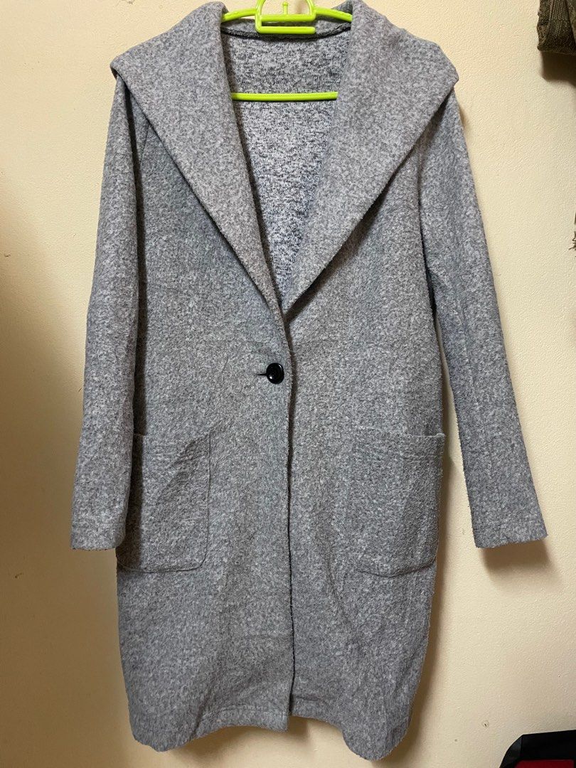 Topcoat with hoodie on sale