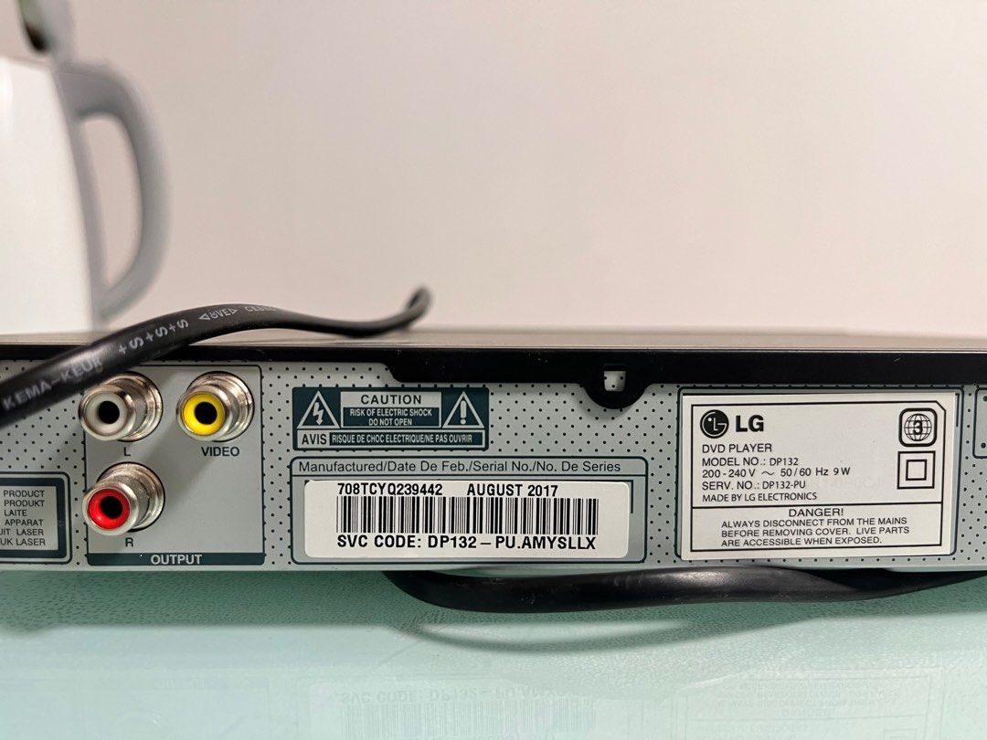 Lg dvd player dp132, TV & Home Appliances, TV & Entertainment, BluRay & Media Players on Carousell