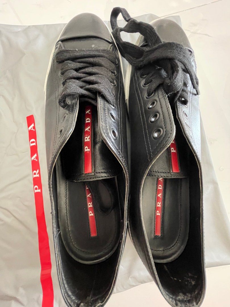 Lightly used Prada men shoes for sale Luxury Sneakers Footwear