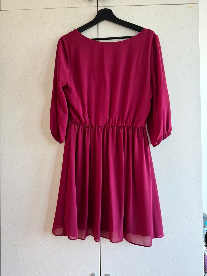 Macy's maroon dress deals