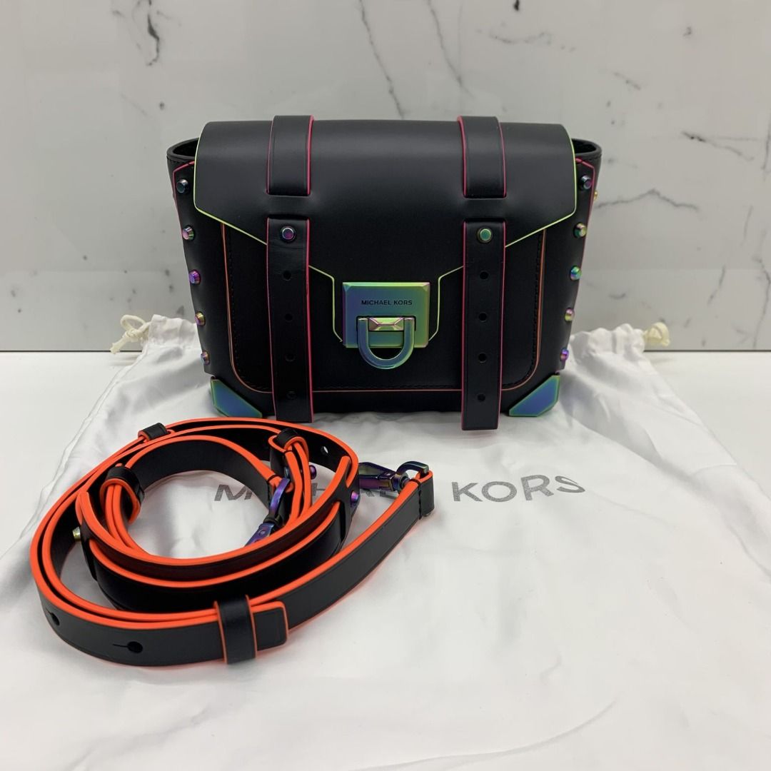 Michael kors black rainbow bag clearance