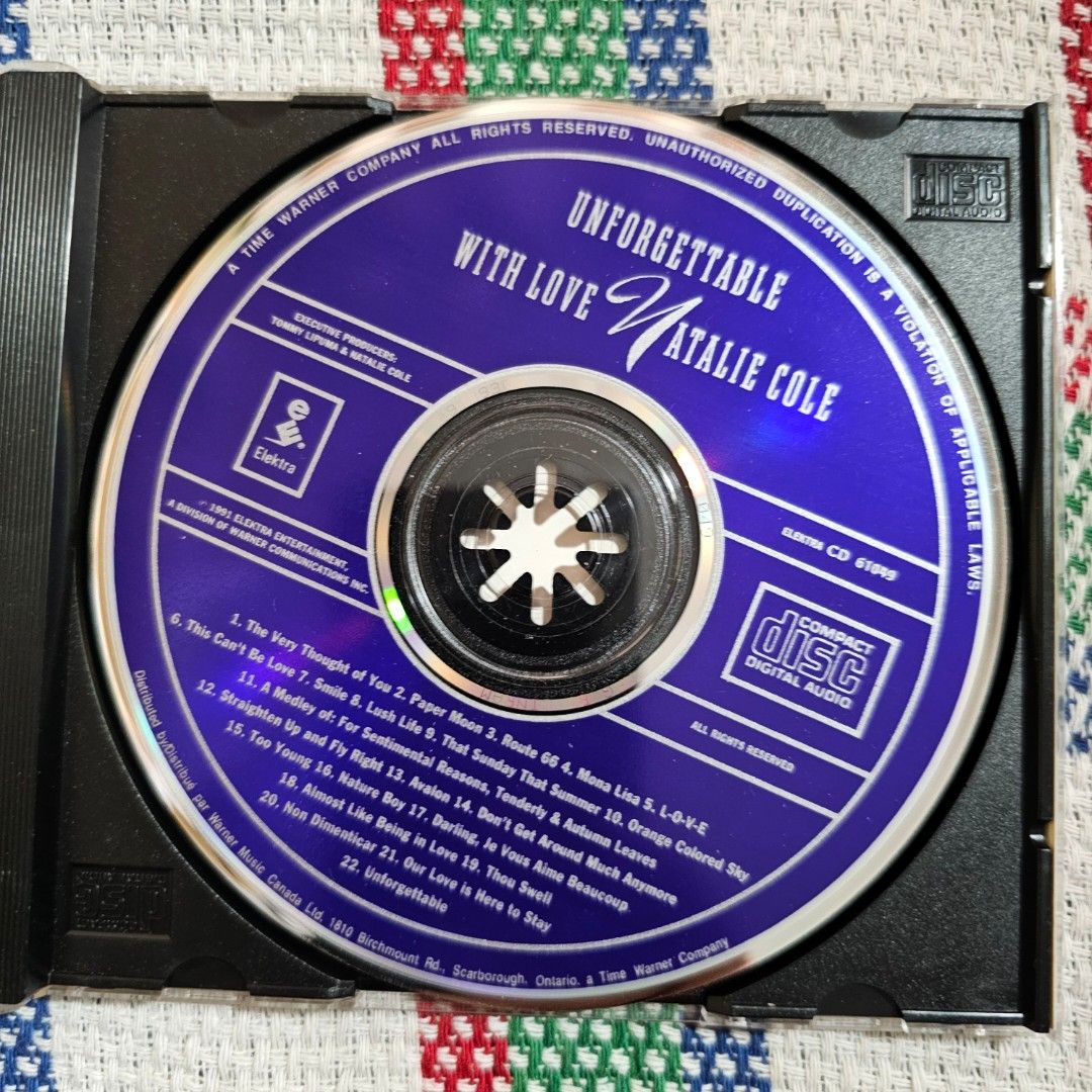 Natalie Cole - Unforgettable with Love - CD VG (Category: Vinyls) located in Quezon City. Submitted by serefrenpaz (Listing ID 1289546816, Image 2). Description: Good Day Buyers. Here are the payment options PAYPAL GCash - 09164862096 Bank Deposit - BPI, BDO, Unionbank, Landbank Palawan, Cebuana Meet Up - McDo Kamias, Jolibee Anonas Kamias Intersection or KFC Anonas Delivery Options JRS - +120 Pesos shipping cost for JRS within Metro Manila, +140